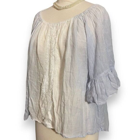 Chico’s Flowy Peasant Blouse - Picture 1 of 10